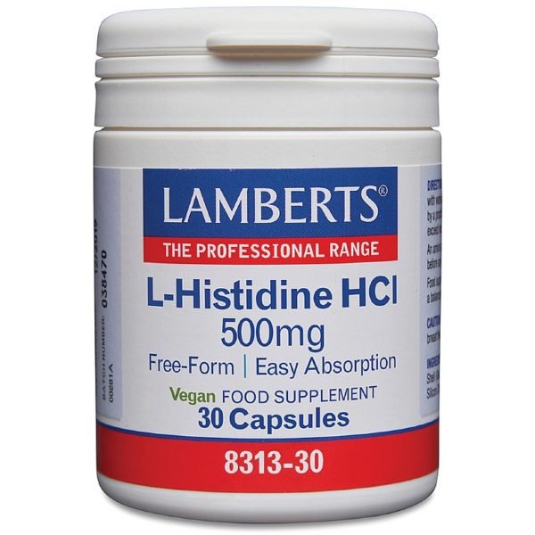 L-Histidine HCl 500mg Lamberts