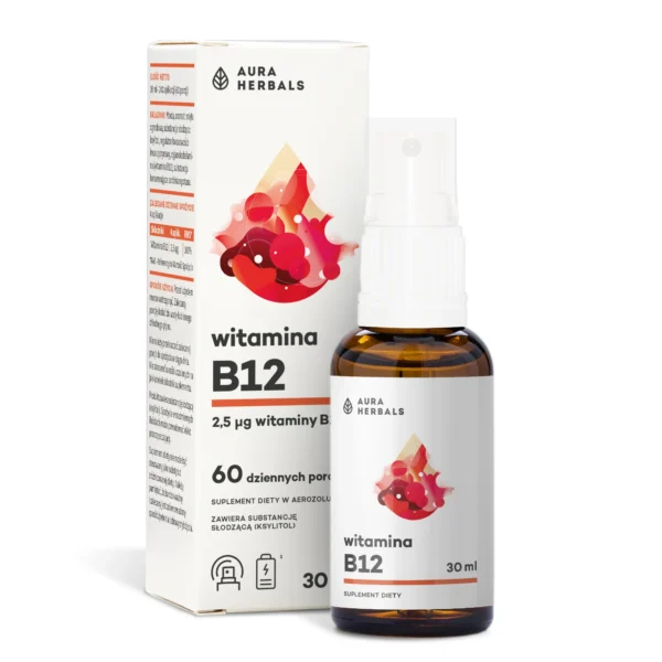 Vitamin B12, 30 ml spray Aura Herbals